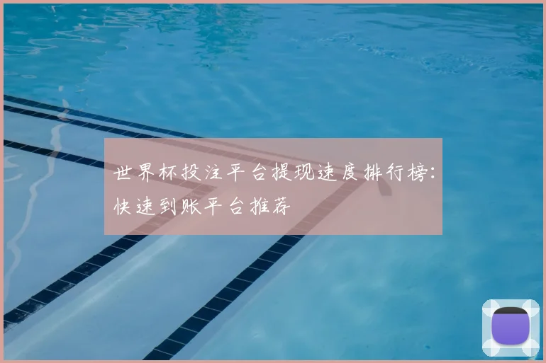 世界杯投注平台提现速度排行榜:快速到账平台推荐